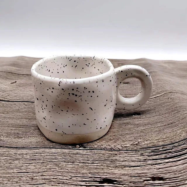 1pcs Ceramic Mugs Ring Handl Coffee Milk Modern Print Porcelain Mug Handmade Ceramic Hot Chocolate Cup Couple Handgrip Cups
