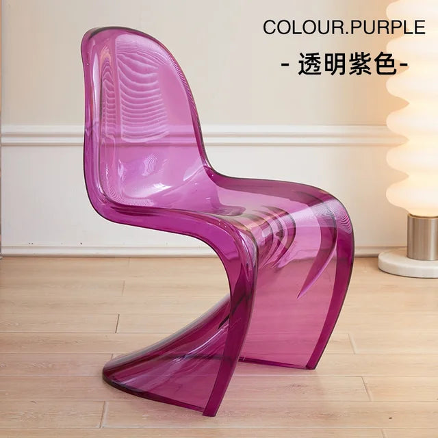 Acrylic Relaxing Dining Chairs Nordic Elegant Simple Modern Designer Chairs Ergonomic Designed Sillas De Comedor Furniture
