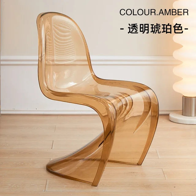 Acrylic Relaxing Dining Chairs Nordic Elegant Simple Modern Designer Chairs Ergonomic Designed Sillas De Comedor Furniture