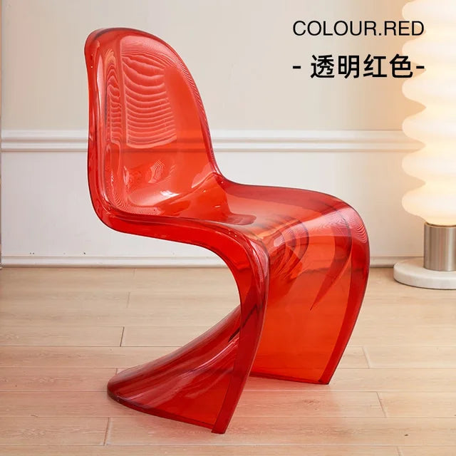 Acrylic Relaxing Dining Chairs Nordic Elegant Simple Modern Designer Chairs Ergonomic Designed Sillas De Comedor Furniture