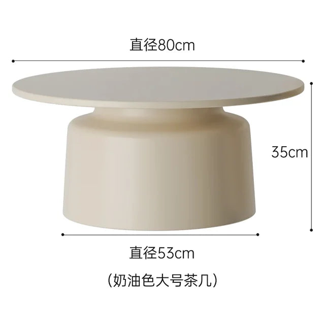 Bedroom Adjustable Coffee Table Nordic Organizer Storage Round Coffee Tables White Minimalist Stolik Kawowy Home Furniture