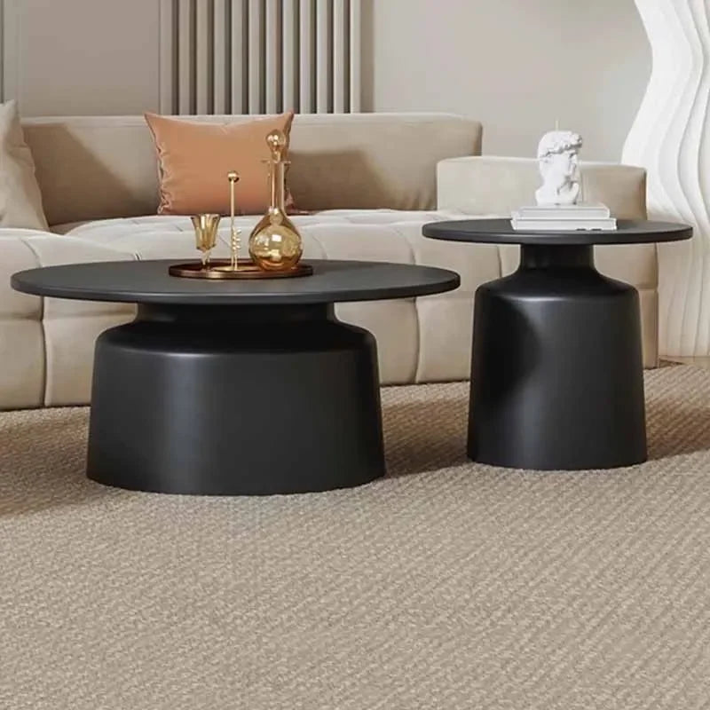 Bedroom Adjustable Coffee Table Nordic Organizer Storage Round Coffee Tables White Minimalist Stolik Kawowy Home Furniture