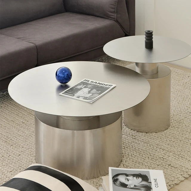 Black Center Coffee Table Modern Round Decor Living Room Console Dressing Coffee Table Small Space Nordic Minimalist Furniture