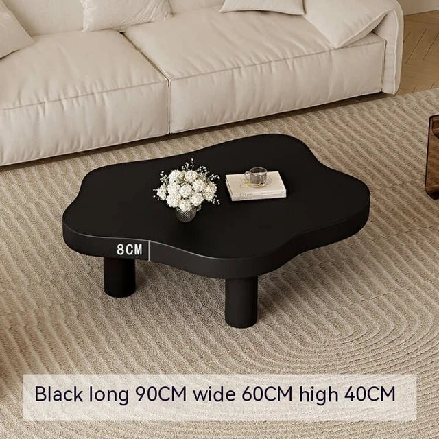 Cloud Coffee Table Black Japanese Luxury Cream Console Floor Desk Living Room Simple Lovely Style Dining Table Nordic Furniture