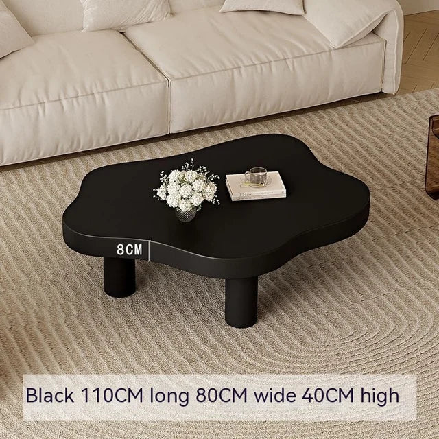 Cloud Coffee Table Black Japanese Luxury Cream Console Floor Desk Living Room Simple Lovely Style Dining Table Nordic Furniture