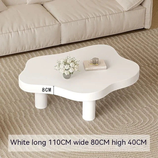 Cloud Coffee Table Black Japanese Luxury Cream Console Floor Desk Living Room Simple Lovely Style Dining Table Nordic Furniture