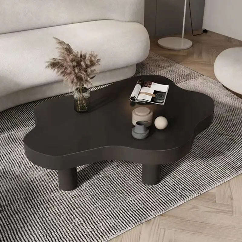 Cloud Coffee Table Black Japanese Luxury Cream Console Floor Desk Living Room Simple Lovely Style Dining Table Nordic Furniture