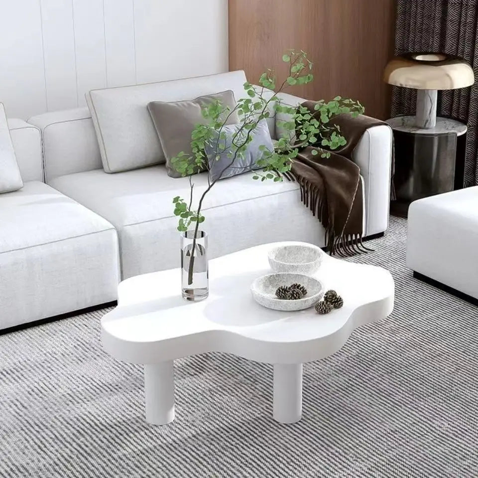 Cloud Coffee Table Black Japanese Luxury Cream Console Floor Desk Living Room Simple Lovely Style Dining Table Nordic Furniture