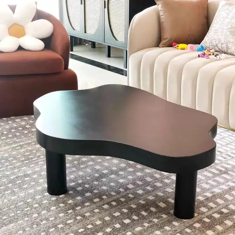 Cloud Coffee Table Black Japanese Luxury Cream Console Floor Desk Living Room Simple Lovely Style Dining Table Nordic Furniture