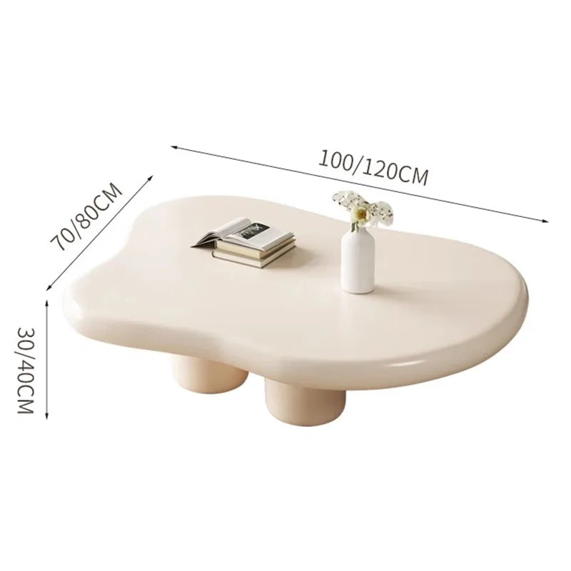 Cloud White Coffee Table Living Room Luxury Nordic Small Apartment Coffee Tables Minimalist Cute Unique Tisch Home Furniture