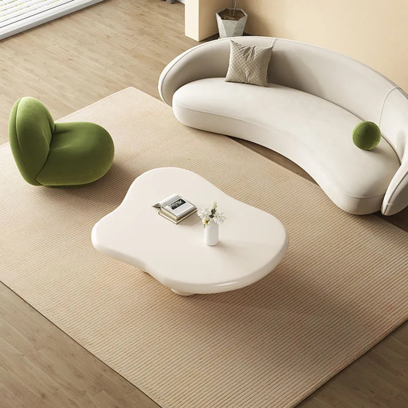 Cloud White Coffee Table Living Room Luxury Nordic Small Apartment Coffee Tables Minimalist Cute Unique Tisch Home Furniture