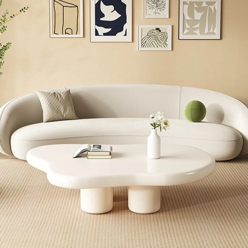 Cloud White Coffee Table Living Room Luxury Nordic Small Apartment Coffee Tables Minimalist Cute Unique Tisch Home Furniture