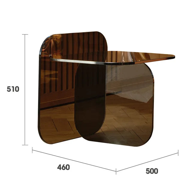 Creative Simple Style Acrylic Side Table Home Living Room Clear Coffee Table Light Luxury And High Sense Bedroom Desk Nightstand
