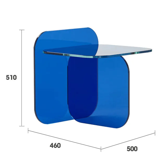 Creative Simple Style Acrylic Side Table Home Living Room Clear Coffee Table Light Luxury And High Sense Bedroom Desk Nightstand
