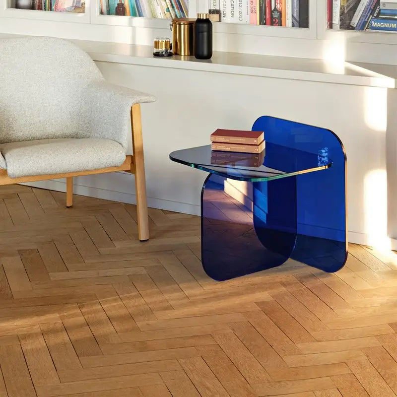 Creative Simple Style Acrylic Side Table Home Living Room Clear Coffee Table Light Luxury And High Sense Bedroom Desk Nightstand