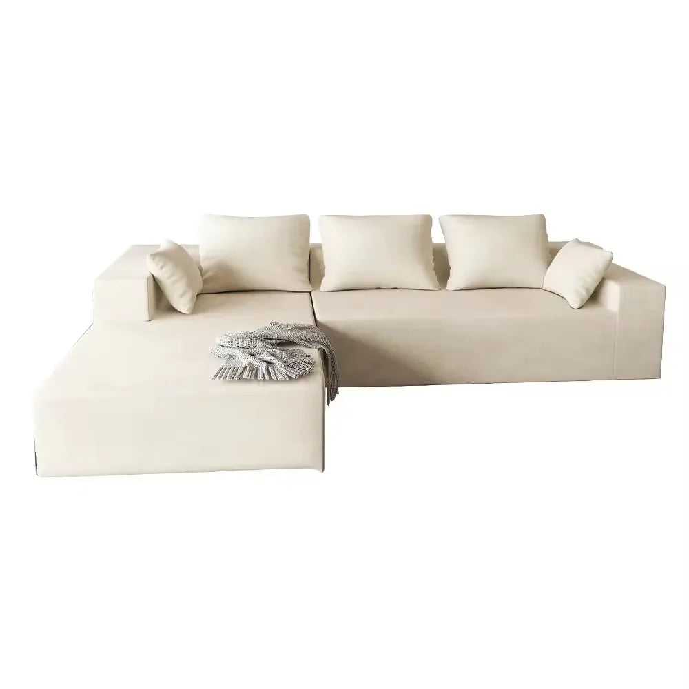 Custom modular compression sofa salon white combination sofa living room I/ L-shaped sofa