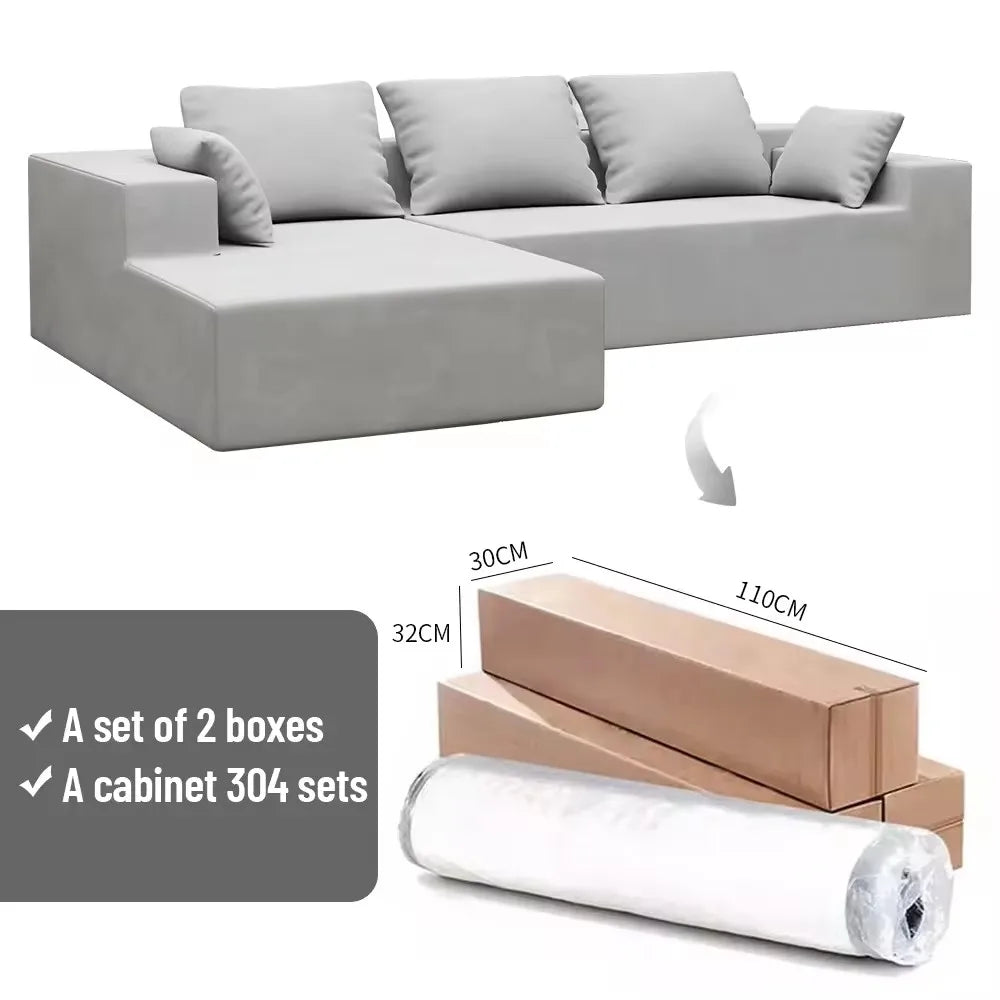 Custom modular compression sofa salon white combination sofa living room I/ L-shaped sofa
