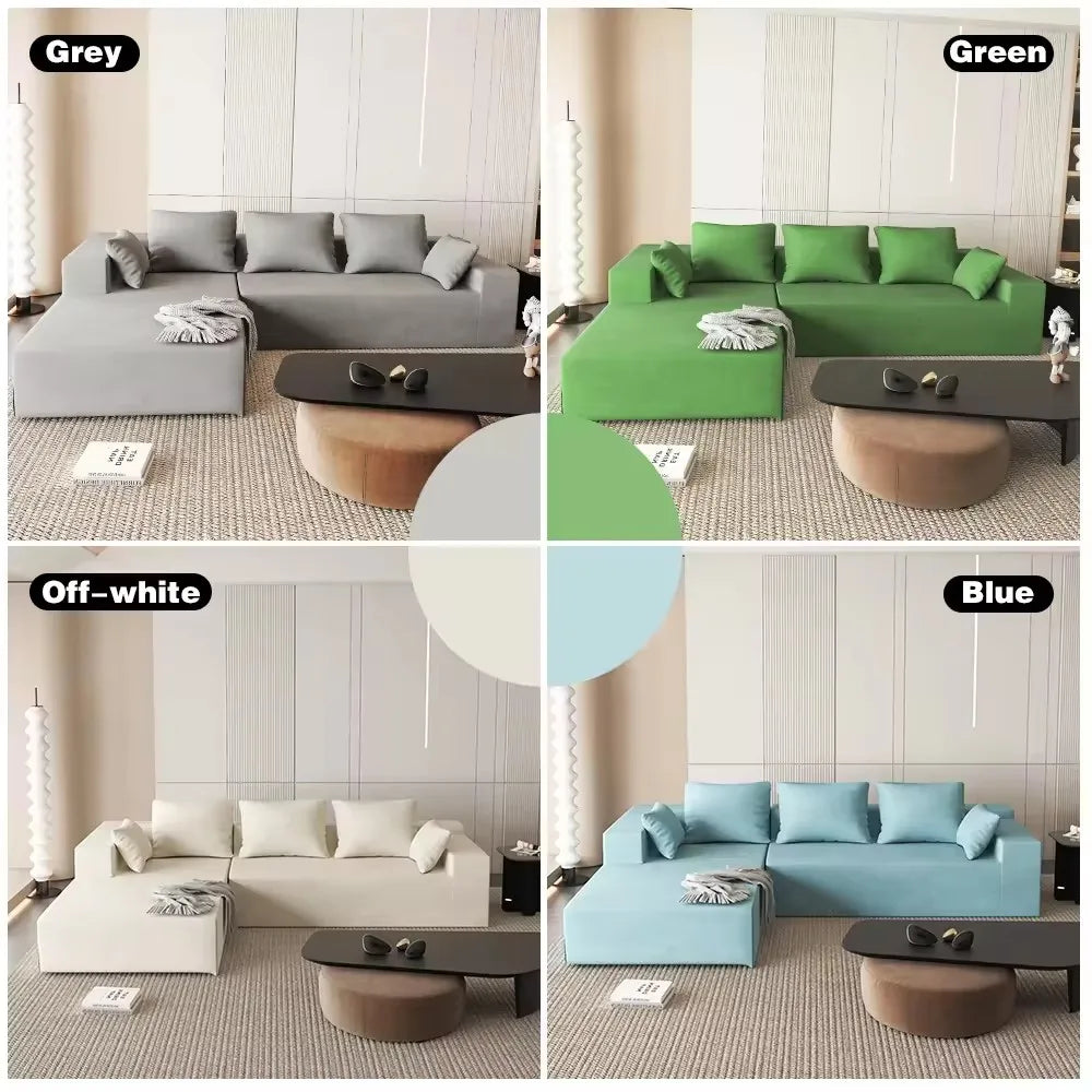 Custom modular compression sofa salon white combination sofa living room I/ L-shaped sofa
