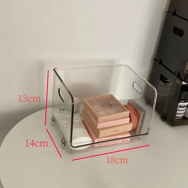 Desktop Storage Rack Cosmetics Storage Box Makeup Storage Shelves Transparent Multifunctional Sundries Organizer Shelf