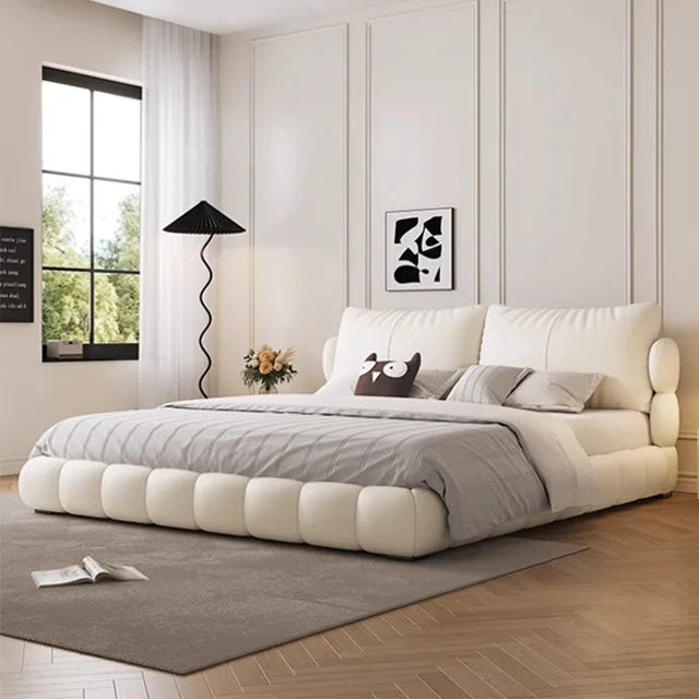 Headboard Frame Double Bed Luxury King Size Queen Twin Double Bed Hotel Princess Modern Cama Matrimonial Bedroom Furniture