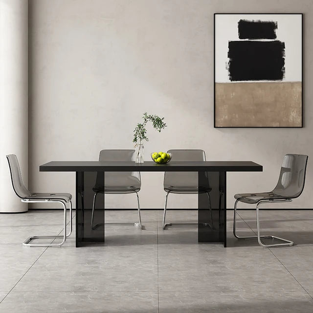 High Center Dining Table Living Room Luxury Minimalist Designer Dining Table Hotel Lobby Rectangle Mesas De Jantar Furniture