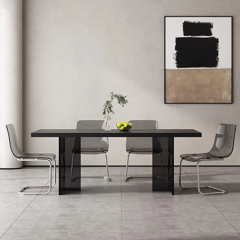 High Center Dining Table Living Room Luxury Minimalist Designer Dining Table Hotel Lobby Rectangle Mesas De Jantar Furniture