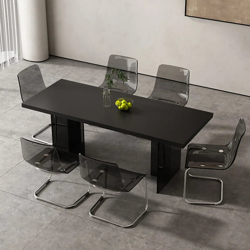 High Center Dining Table Living Room Luxury Minimalist Designer Dining Table Hotel Lobby Rectangle Mesas De Jantar Furniture