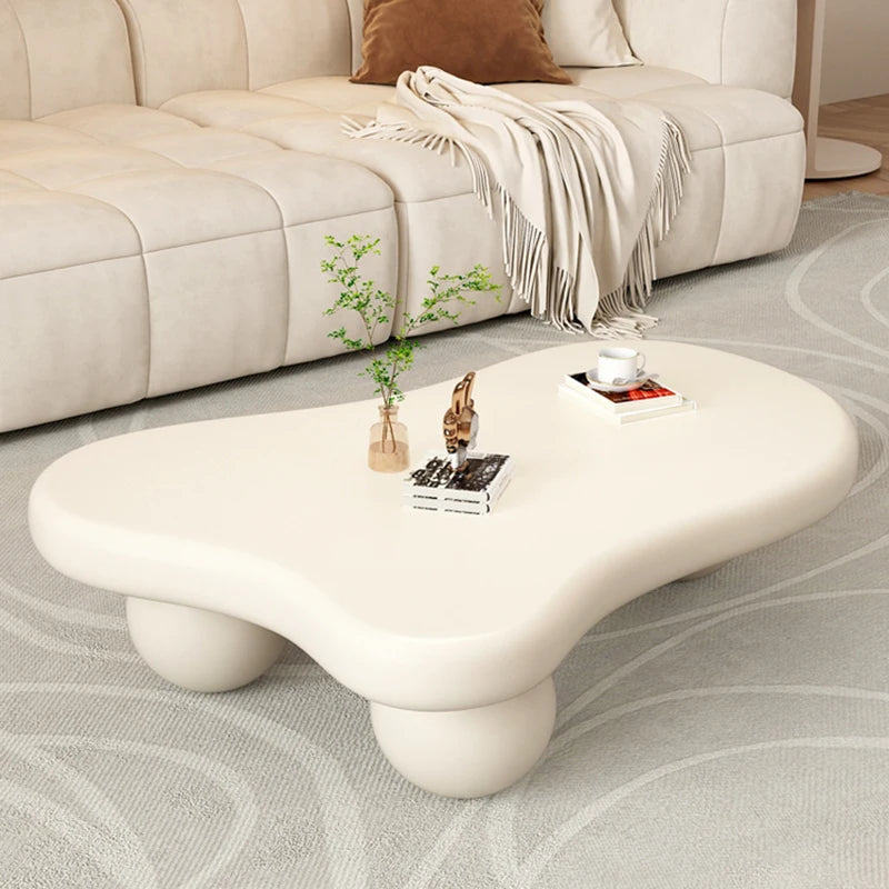 Luxury Modern Coffee Tables Living Room Irregular Ornaments Coffee Table Storage Aesthetic White Center Muebles Home Furniture