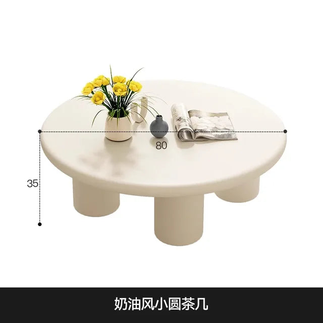 Luxury Round Fashion Coffee Tables Minimalist Modern Small Mini Coffee Table Kawaii Cute Muebles Para El Hogar Home Furniture