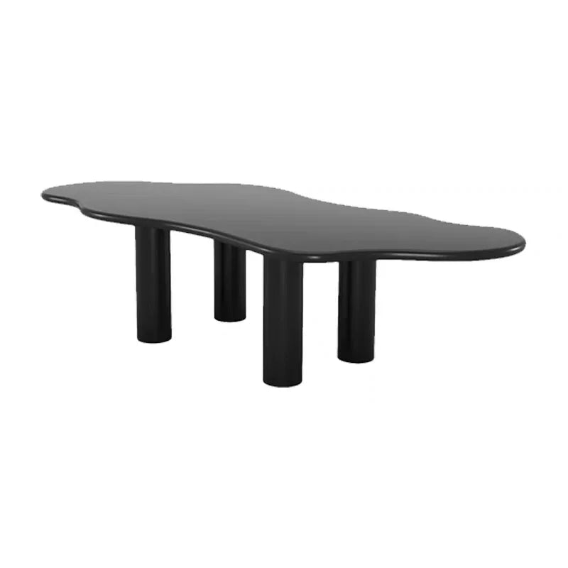 Organische eettafel Alba wit