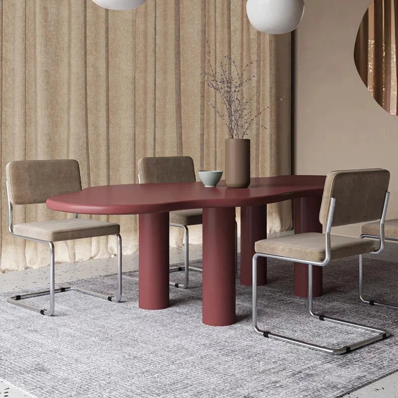 Organische eettafel Alba wit