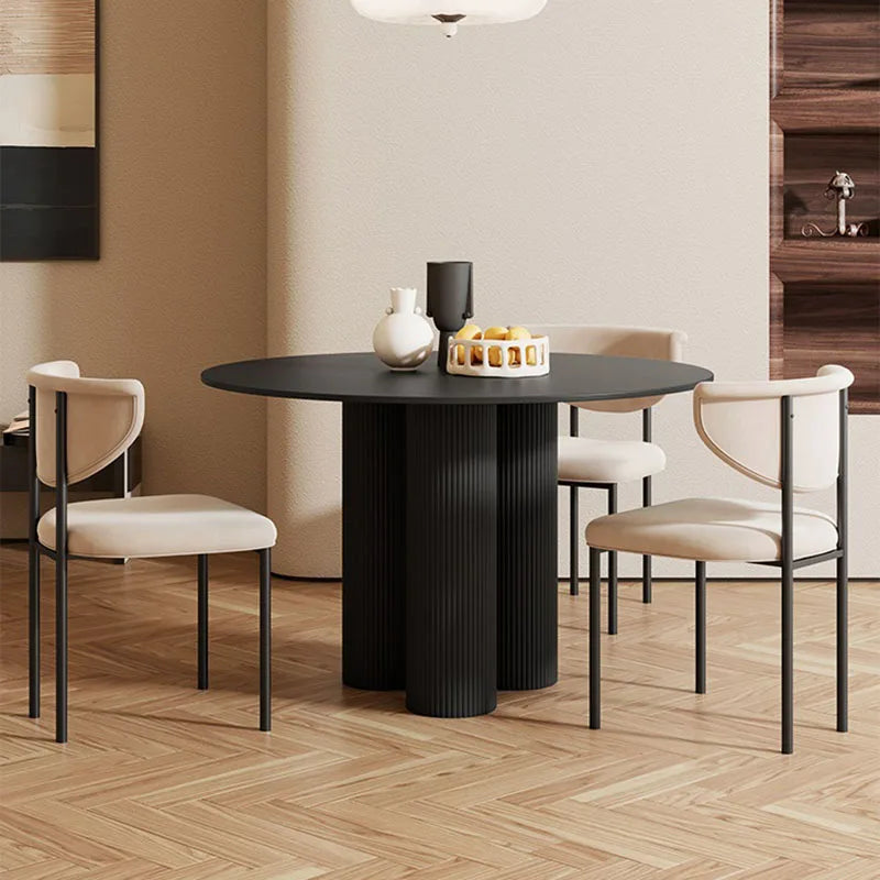 Ronde eettafel Storm zwart