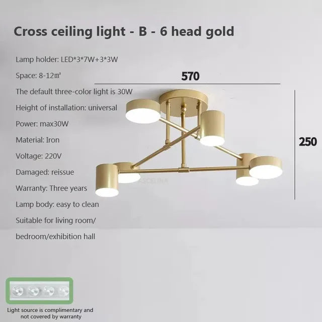 Modern LED Ceiling Chandelier White 6 Heads Hanging Lamp Light For Ceiling Dining Living Rooms Bedroom Hall Home Decor Fixtures