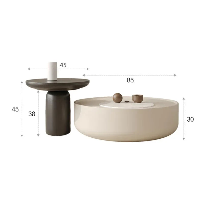 Modern Simple Coffee Tables White Nordicunique Storage Side Table Premium Minimalist Mesa Auxiliar Salon Living Room Furniture
