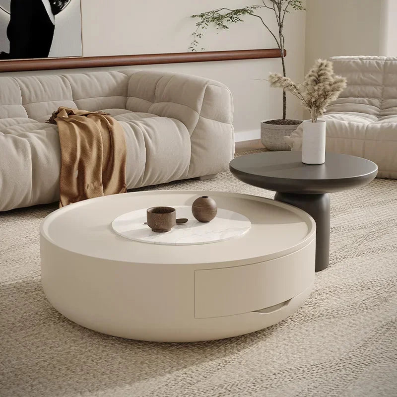 Modern Simple Coffee Tables White Nordicunique Storage Side Table Premium Minimalist Mesa Auxiliar Salon Living Room Furniture