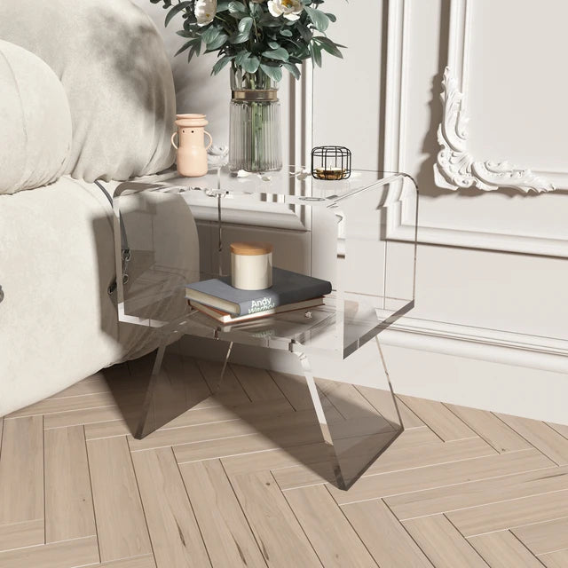 Nordic Furniture Acrylic Coffee Table Living Room Furniture Transparent Sofa Side Table Creative Home Accessories Bedside Tables