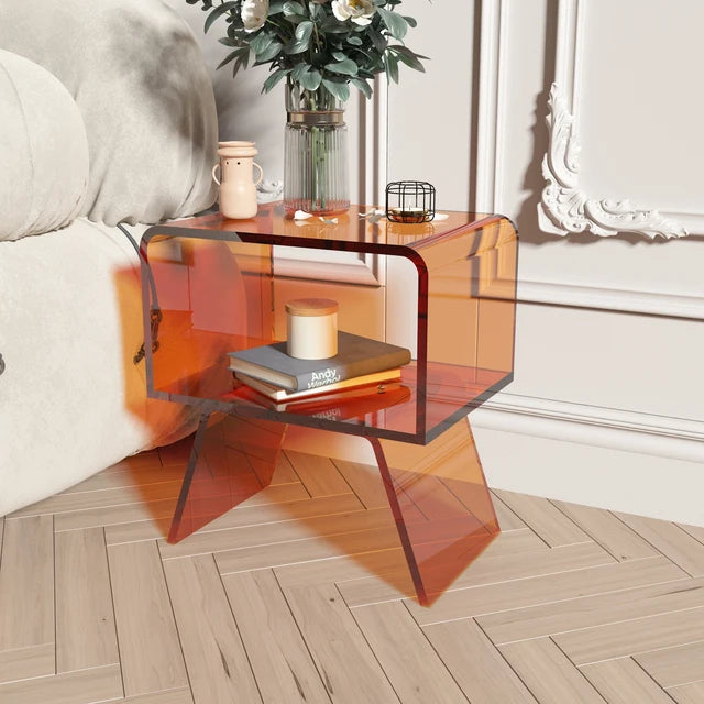 Nordic Furniture Acrylic Coffee Table Living Room Furniture Transparent Sofa Side Table Creative Home Accessories Bedside Tables