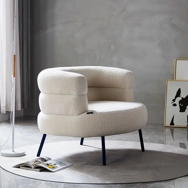 Nordic Ins Living Room Chair Girls Comfortable Bedroom Make Up Chair Student Dormitory Computer Chairs Cloth Home Office Seat