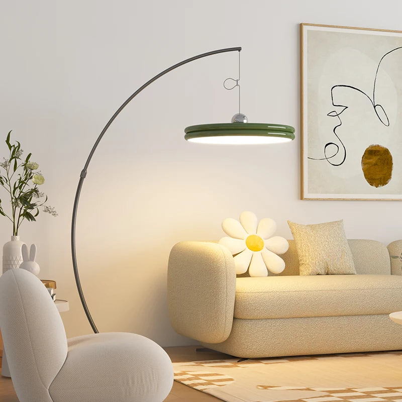 Nordic Minimalism LED Floor Lamps Modern Light Luxury Living Room Fishing Lamp Bedroom Vertical Table Home Decor Lights Fixtures