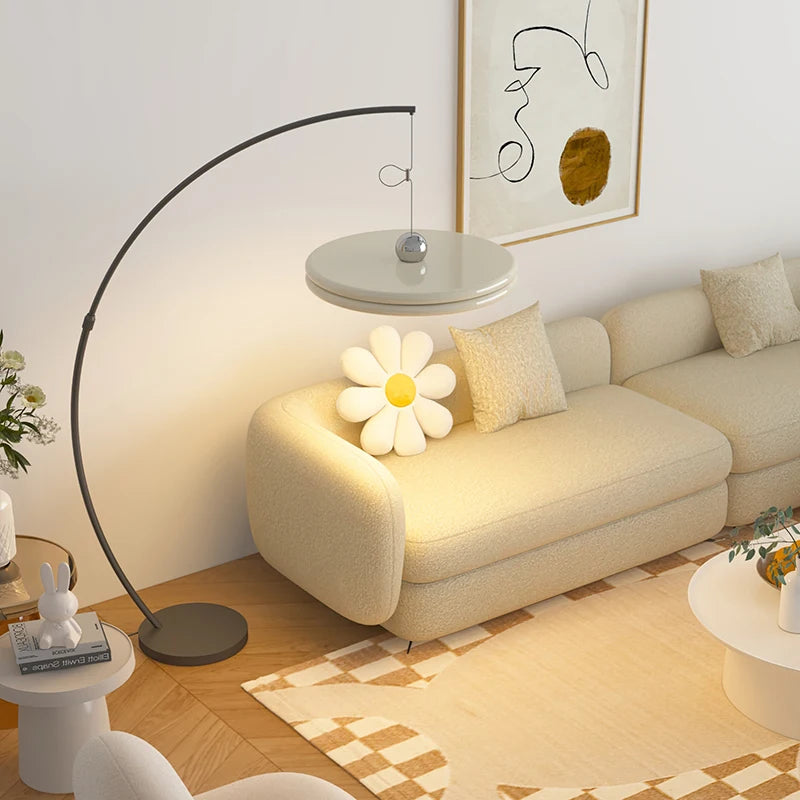 Nordic Minimalism LED Floor Lamps Modern Light Luxury Living Room Fishing Lamp Bedroom Vertical Table Home Decor Lights Fixtures
