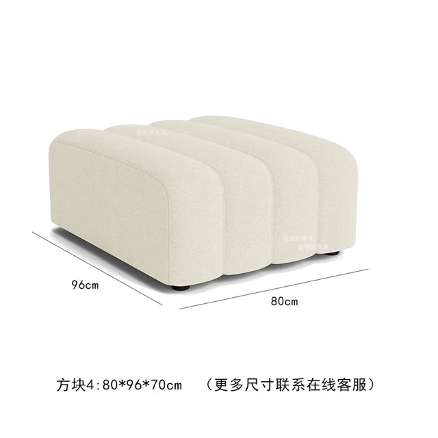 Nordic Modern Modular Sofa Italian Minimalist Internet Famous Piano Key Sofa Creative Designer Curved Sofa Combination