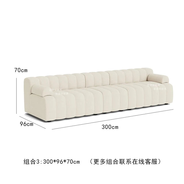 Nordic Modern Modular Sofa Italian Minimalist Internet Famous Piano Key Sofa Creative Designer Curved Sofa Combination