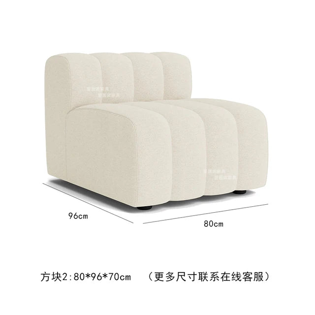 Nordic Modern Modular Sofa Italian Minimalist Internet Famous Piano Key Sofa Creative Designer Curved Sofa Combination