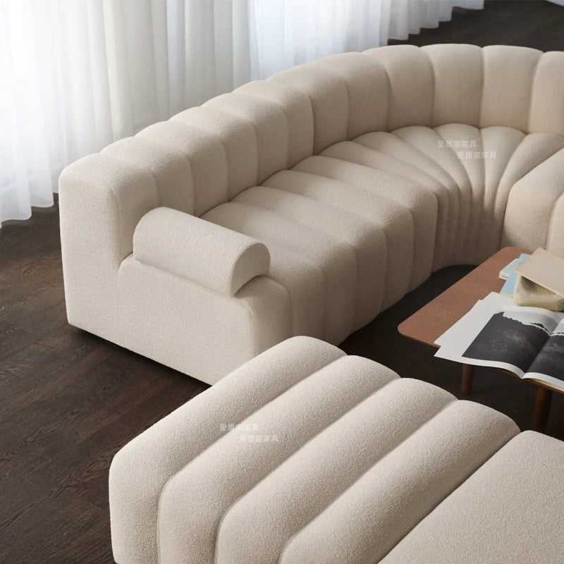 Nordic Modern Modular Sofa Italian Minimalist Internet Famous Piano Key Sofa Creative Designer Curved Sofa Combination