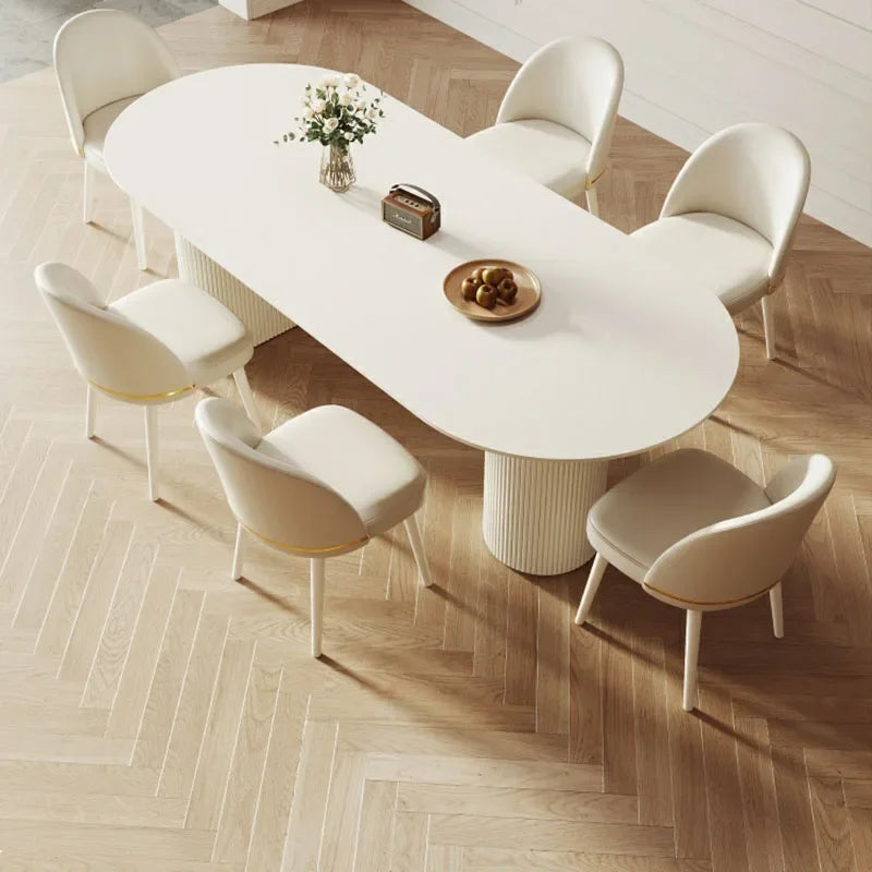 Replica Modern Dining Table Luxury Rustic Nordic Center Living Room Dining Table Hotel Mesas De Comedor Marble Furniture HDH
