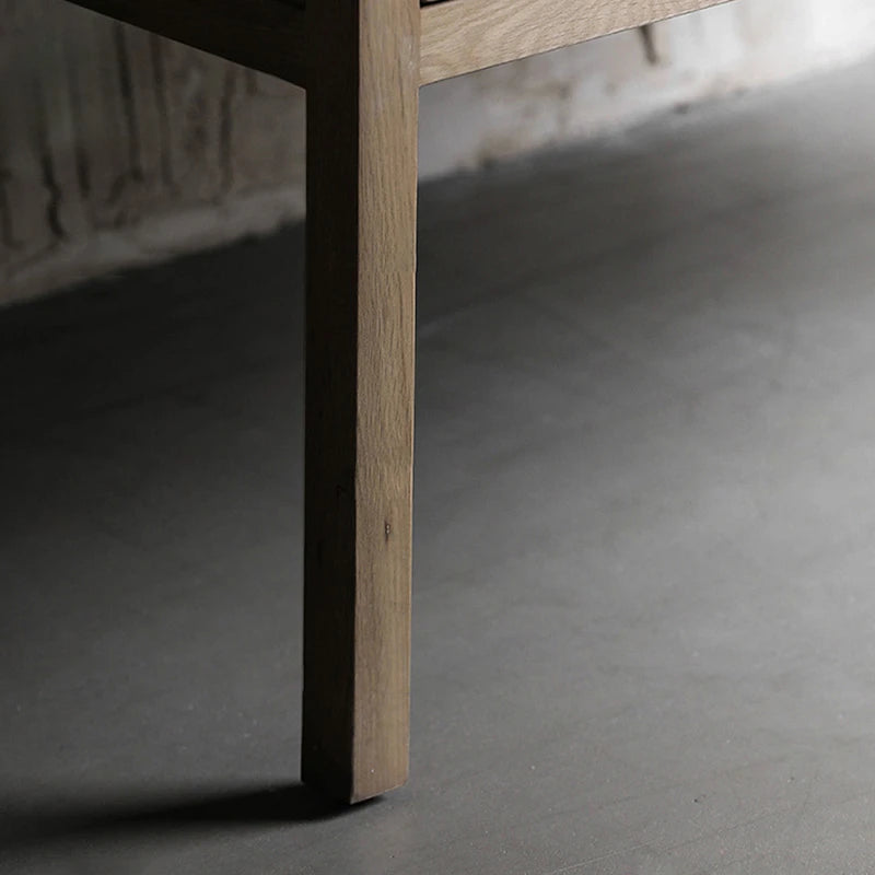 Retro Massief Hout Rotan Garderobe kast
