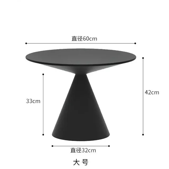 Ronde Licht Luxe Metalen Salontafel Woonkamer Meubels Sofa Bijzettafel Een Paar Balkon Theetafel Slaapkamer Nachtkastje