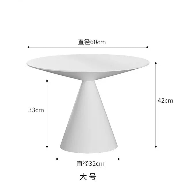 Ronde Licht Luxe Metalen Salontafel Woonkamer Meubels Sofa Bijzettafel Een Paar Balkon Theetafel Slaapkamer Nachtkastje