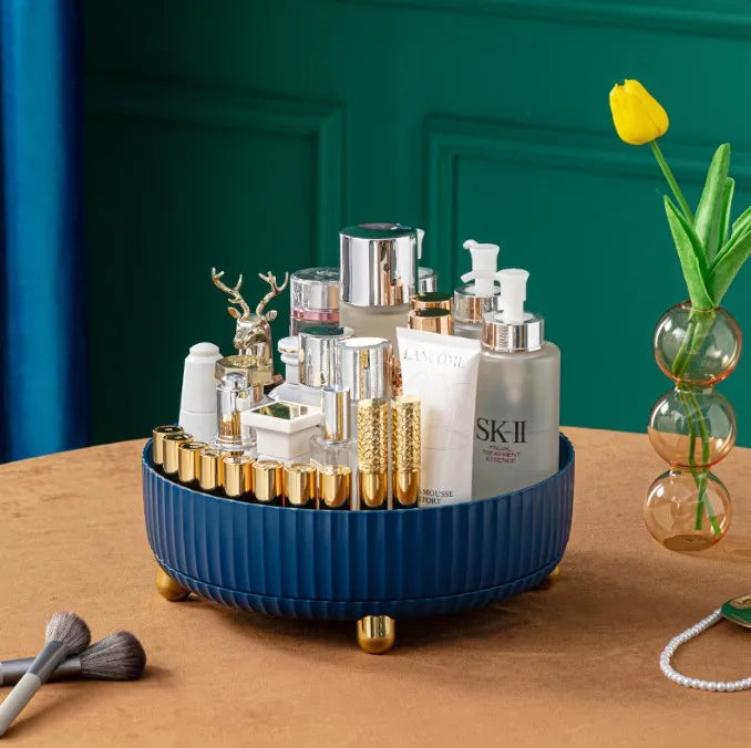 Roterende Cosmetische Organizer Licht Luxe Parfum Huidverzorging Organizer Transparant Make-Up Opbergvak Voor Sieraden Aromatherapie