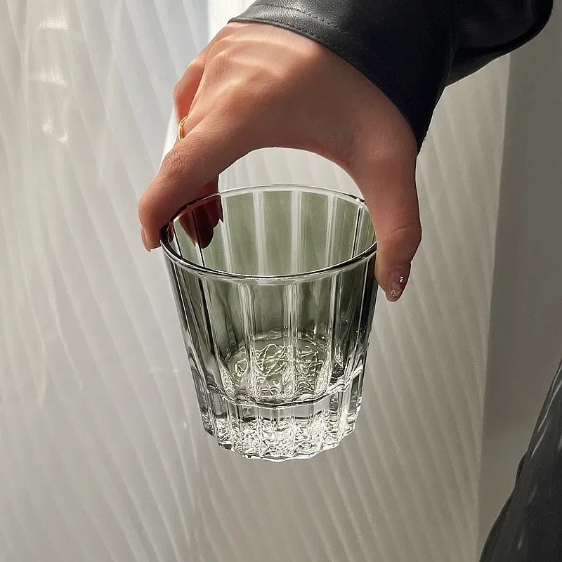 200Ml Star Diamant Geslepen Rock Cup Whisky Cups Huishoudelijke Water Cup Minimalistische Stijl Glas Voor Bar Party Gekleurde Kristallen Glazen Beker